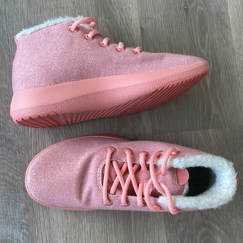 AllBirds Pink Wool Runner-up Mizzle Fluffs size 10 - Picture 4 of 7